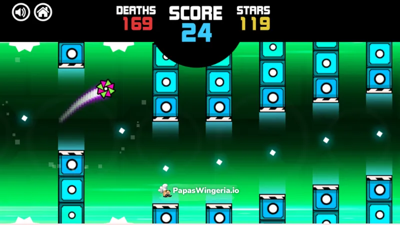Geometry Rash Neon Rage Casual Game