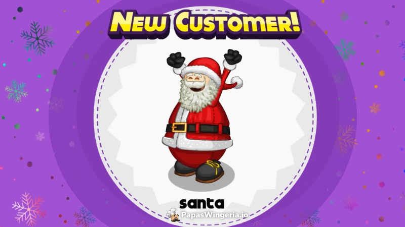 Santa Claus Unlocked in Papa's Game
