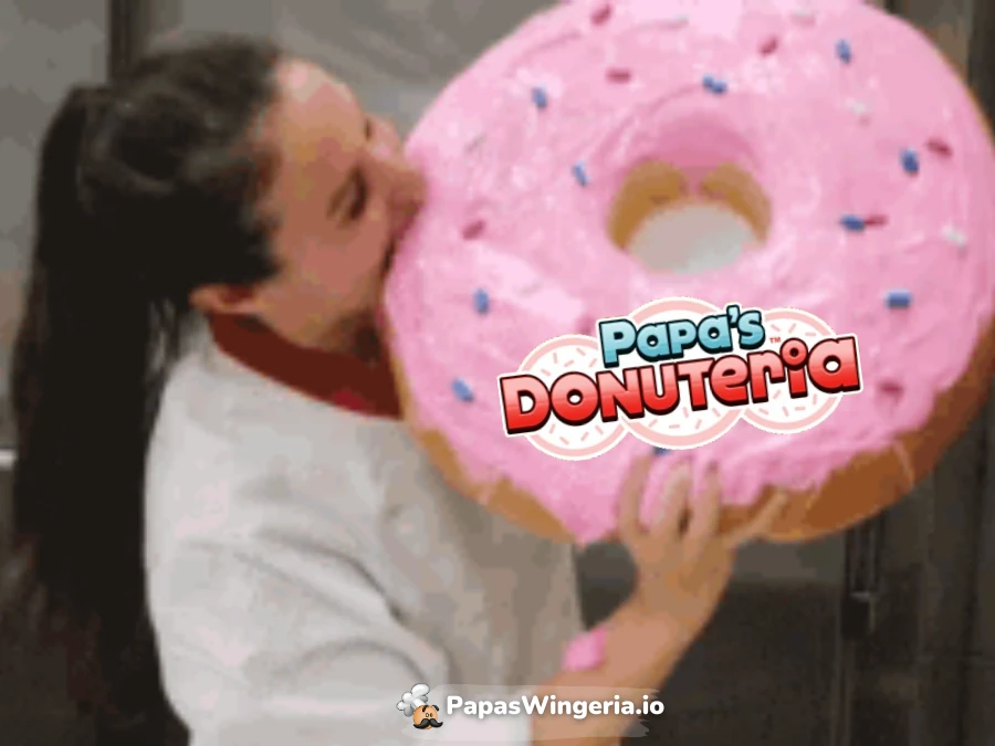 Papa’s Donuteria giant donut meme