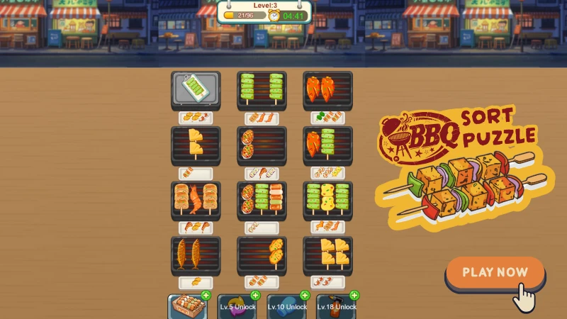 BBQ Sort Puzzle Food Game Online