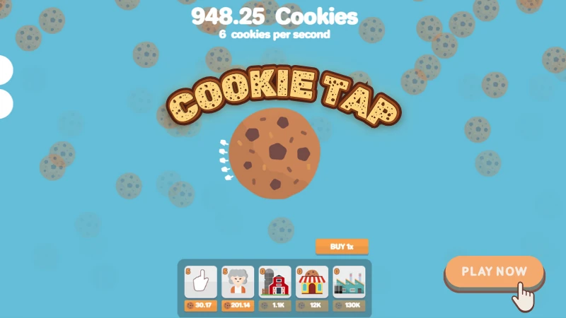 Cookie Tap Food Game Online