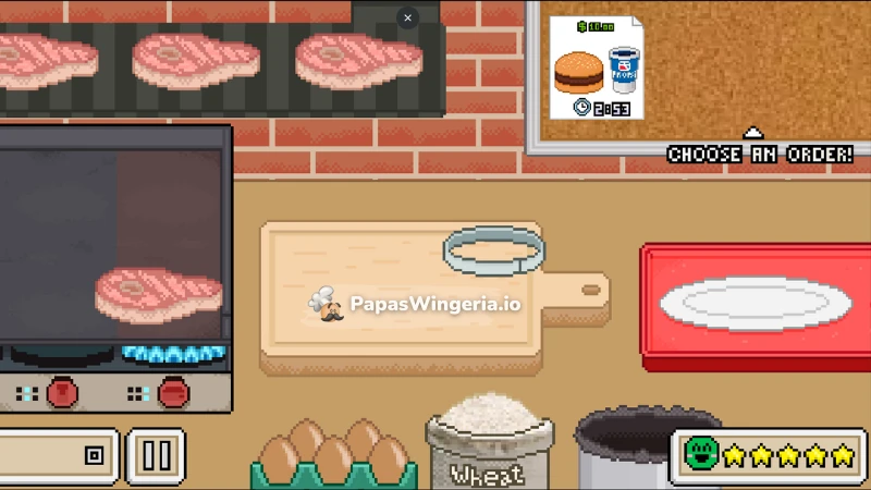 Pixel Burgeria Cooking Game 