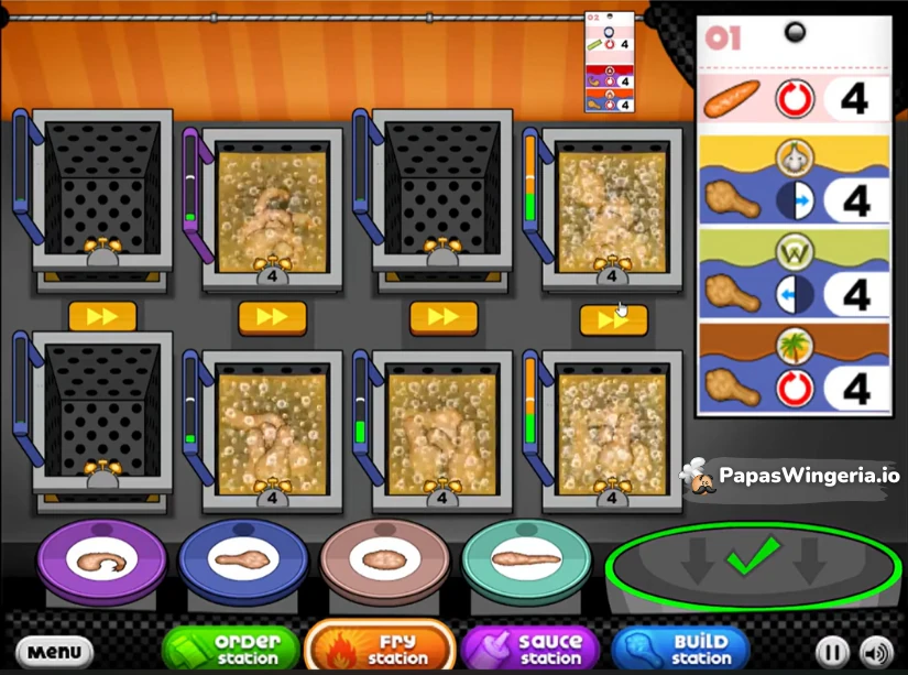 Papas Wingeria Fry Station