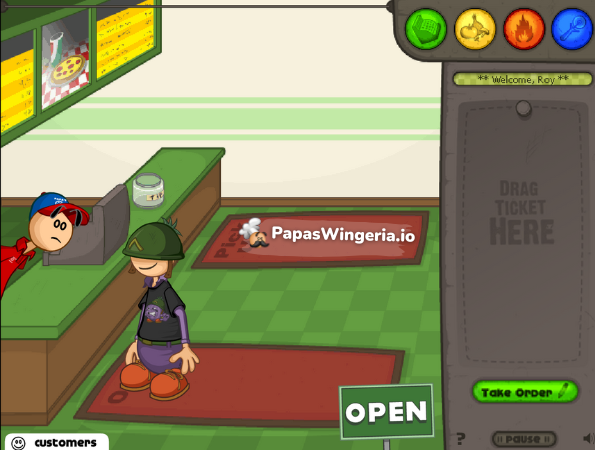 Papa's Pizzeria Lobby