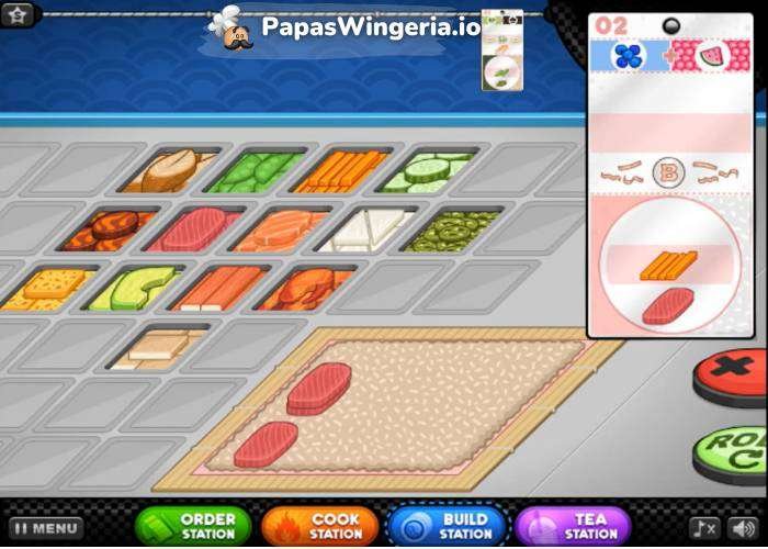 Papa's Sushiria All Ingredients Unlocked