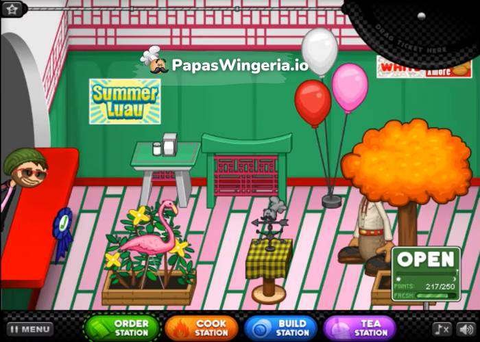 Papa's Sushiria Lobby All Items