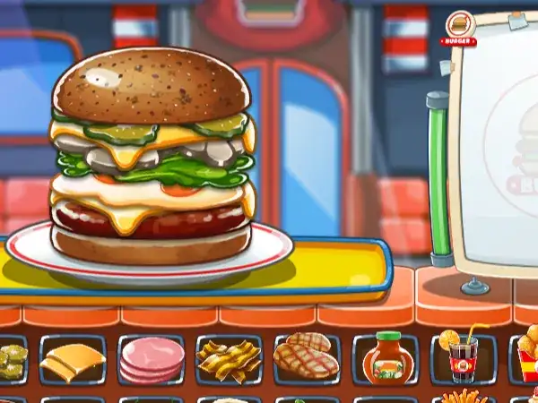 Mama's Burgeria Build Station