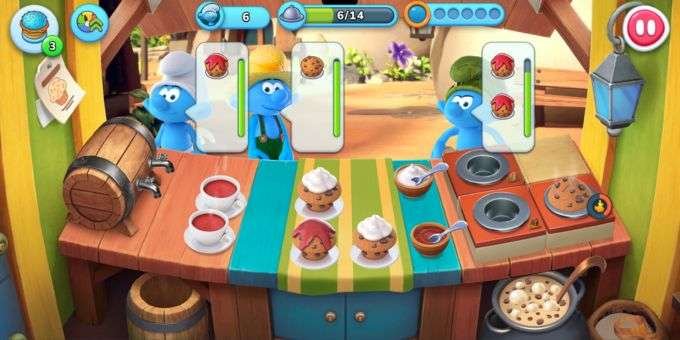 the smurfs cooking gameplay 2