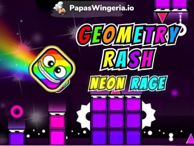 Geometry Rash Neon Rage Play Online