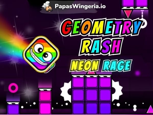 Geometry Rash Neon Rage Play Online