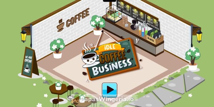 Idle Coffee Business Main Screen