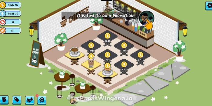 Running Promotions in Idle Coffee Business