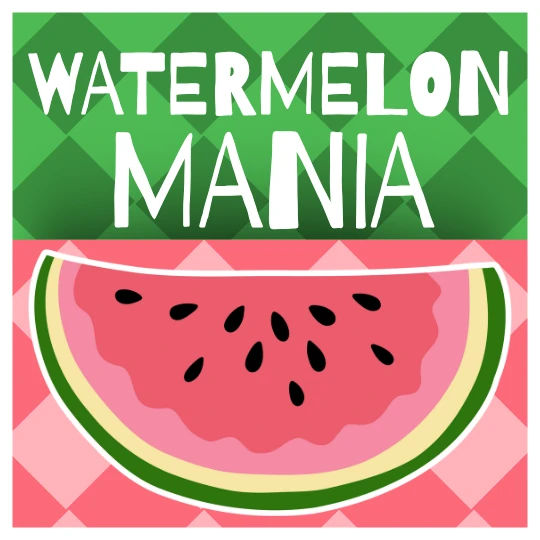 Watermelon Mania Papas Game Poster