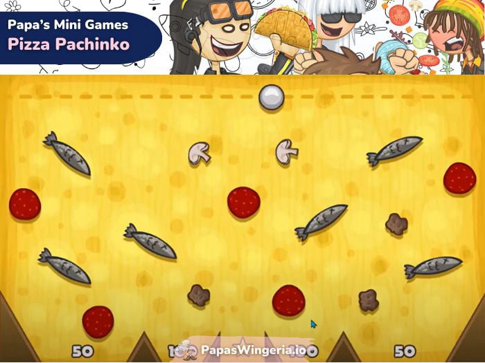 Pizza Pachinko Mini Game