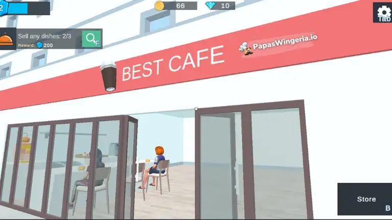 cozy cafe simulator gameplay screenshot - store