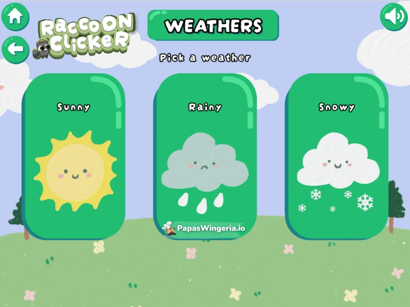 raccoon clicker gameplay options